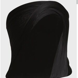 Gaurav Gupta Elegant Black Strapless Top